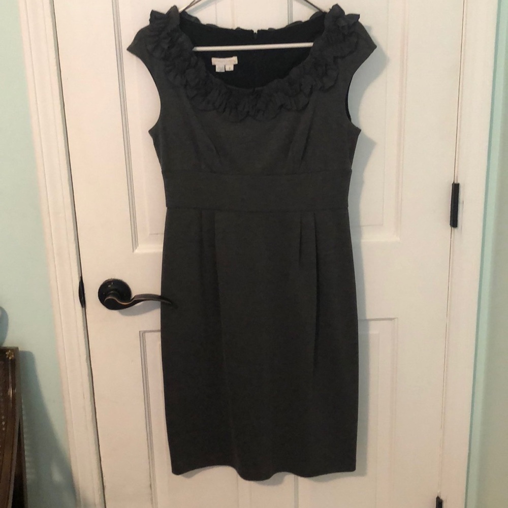 Grey cap sleeve dress size 8